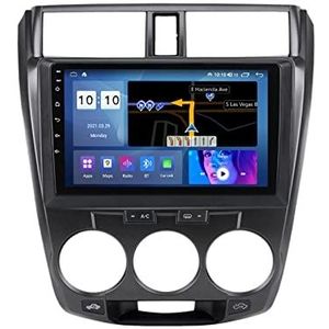 Sat Nav Auto Stereo 2 Din Radio voor H-onda City 2008-2013 GPS Navigatie 9"" Head Unit Android 14 MP5 Multimedia Player Video Ontvanger met 4G/5G WiFi DSP Carplay,M100s