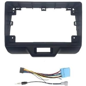 Voor Suzuki Voor Elke 2015-2023 2016 2017 2018 2019 2020 2021 2022 9 Inch Autoframe Fascia Adapter Radio Dashboard Montage Zwarte Paneelkit Auto Fascia Radio Paneel(Frame Cable)