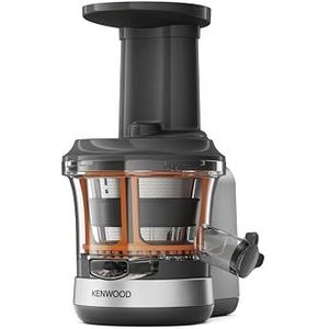 Kenwood Slow Juicer KAX720PL Accessoires voor Kenwood keukenmachines, elektrische sapcentrifuge met 400 ml saphouder en anti-druppelfunctie, zilver/zwart