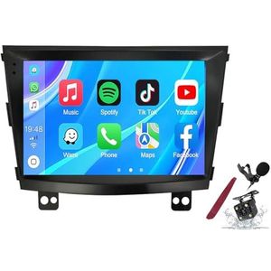 Android 14 Autoradio Sat Navi voor S-sangyong Tivolan (2014-2017) 9 Inch Touchscreen Multimedia Speler met Draadloze Carplay GPS Navigatie FM RDS Bluetooth 5G-WiFi SWC DSP,M100s