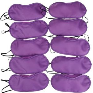 10 stuks comfortabele slaapmaskers voor de ogen, oogbescherming, hoofdband om 's nachts te slapen, reishulp, slaapmasker, oogband, slaapmasker (10 oogmasker-01)