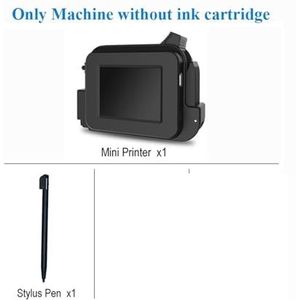 Slimme handheld inkjetprinter, draagbare afdrukhoogte van 12,7 mm, label QR-streepjescodelogo, mini-sneldrogend,Hoge gevoeligheid(Only black printer)