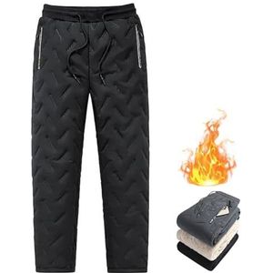 Sherpa Fleece Lined Leggings for Men Women Winter Warm Thermal Pants, Unisex Lambswool Fleece Lined Joggers (5XL,Black Style 1)