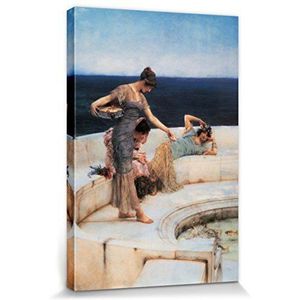 1art1 Sir Lawrence Alma-Tadema Poster Kunstdruk Op Canvas Silver Favourites, 1903 Muurschildering Print XXL Op Brancard | Afbeelding Affiche 120x80 cm