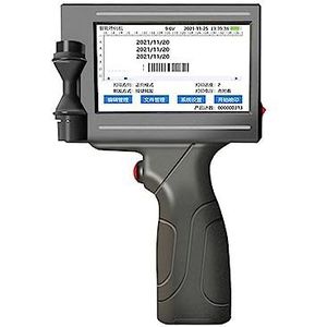 Draagbare inkjetprinter 12,7 mm handheld inkjetprinter, meertalige codenummerlogo label plastic kartonnen printer, slim draagbaar(Black ink cartridge-03)