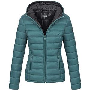 Marikoo B 651 damesjas, gewatteerde jas voor in de herfst en de winter, overgangsjas
