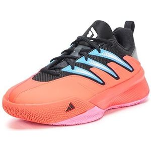 adidas Unisex Dame Certified 3 Basketball Sneaker, Solar Red/Black/White, 11 US Men