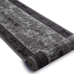 rugsx Moderne goedkope antislip loper, sterke tapijtloper voor keuken, hal, gang, gangloper voor woonkamer, slaapkamer, solide, grijs, 67x160 cm
