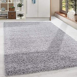 Shaggy hoogpolige tapijt Soft woonkamer tapijt lichtgrijs Monochrome, Groote:300x400 cm