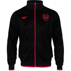 Arsenal FC - Retro trainingsjack voor mannen - Officieel - Clubcadeau - Zwart - Large