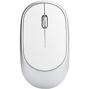 Draadloze Muis, 2,4 Ghz Draadloze Muis DPI Verstelbare Oplaadbare Optische Computer Extern Apparaat met USB-ontvanger 4-weg Wiel Optische Muis(Zilver)