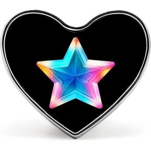 Magic Bright Pentagram Pin Badge Hartvormige Identiteit Pins Broches Knop Badges Voor Hoeden Jassen Decor