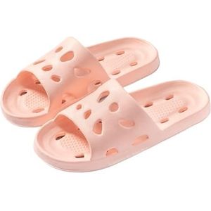 Vrouwen Sandalen Wolk Slippers Mannen Dikke Zool Schoenen Voor Mannen Zomer Strand Slides Badkamer Anti-Slip Thuis Slipper Zachte Sandalen Mode Flip-Flops Heren Sandalen, B Roze, 44-45 (fit 43-44)