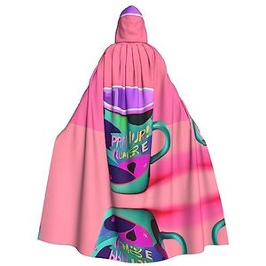 ZISHAK Jaren 90 Cup Design Verleidelijke Volwassen Hooded Mantel Voor Halloween En Feesten - Vampier Cape-Chic Damesgewaden, Capes