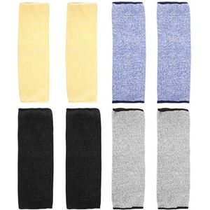 Pesfehhy 4 Paar Snij- en Brandbestendige Mouwen, Armbeschermingsmouwen, Onderarmbeschermers voor Dunne Huid en Blauwe Plekken 30 cm