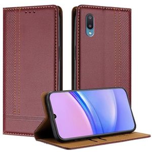 Mobiele telefoon flipcase Compatibel met Samsung Galaxy A02/M02 Case Wallet, PU lederen flip-folio-hoes met kaarthouder Flip Case Kickstand [Schokbestendige TPU-binnenschaal] Ultradunne slanke telefoo