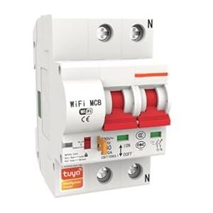 1P-4P 10A-125A Draadloze Smart WIFI Vermogensschakelaar Timer APP Vioce Afstandsbediening Schakelaar Thuis (Kleur: Tuya, Maat: 1P_16A)