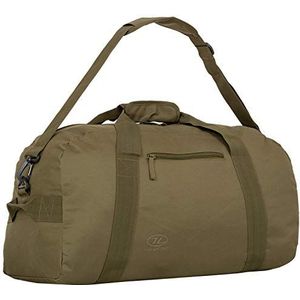 Highlander Cargo Bag 45 liter robuuste canvas tas, ideaal voor reizen of als sporttas (olijfgroen)