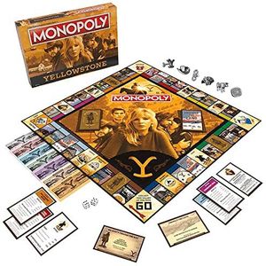 Monopoly: Yellowstone | Kopen, verkopen, handelsruimten met locaties van The Paramount Network Show | Collectible Classic Monopoly-spel | Officieel gelicentieerde Yellowstone-game en merchandise