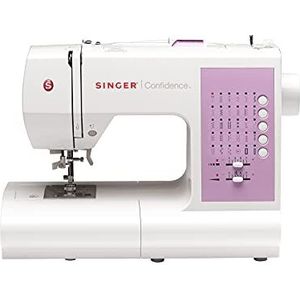 SINGER 7463 Confidence Semi-automatic sewing machine Electric - SINGER 7463 Confidence, Pink,White, Semi-automatic sewing machine, Sewing, Buttons, Electric