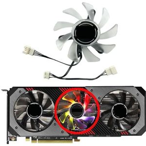 Voor ASROCK voor Radeon RX5700 5700XT voor Phantom Gaming D OC grafische kaart vervangende ventilator PVA080E12R(Middle fan)