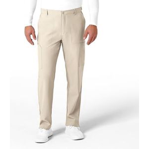 WonderWink 5355TKHAKLGT W123 mannen platte Front Cargo Pocket Pant, kaki, Tall-L maat