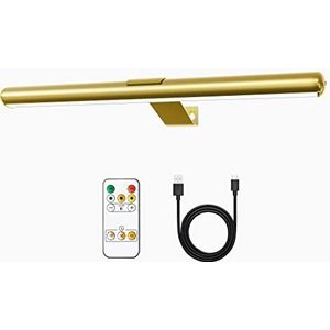 TINTINDOC Wandlamp met afstandsbediening, afbeelding draadloze led-lamp, oplaadbare batterij, voor kunstwerken, helderheid van 300 lumen, verstelbaar, voor fresco en darts met metalen behuizing