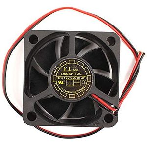 N / A Cooling Fan D50SH-12C, server Cooler Fan D50SH-12C DC 12V 0.27A, Oil lager Cooling Fan voor 50 * 50 * 20mm 2 draden