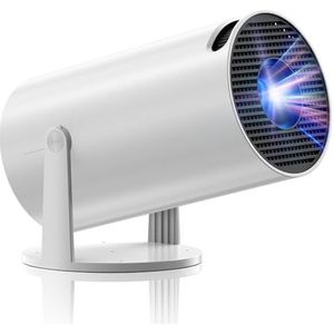 Mini-projector met wifi en Bluetooth, draagbare projector, 720P-ondersteuning, met automatische verticale keystone-correctie, 270° rotatieprojectoren