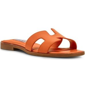 Steve Madden Hadyn sandalen voor dames, oranje leer, 40 EU