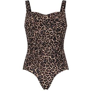 Hunkemöller badpak luipaard, taupe, 38