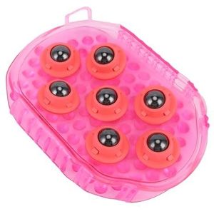 Cellulite-massageapparaat, verwijderingsborstel met 360 graden roestvrijstalen spierpijnverlichting, ontspannen, massageborstel, handschoen, bovenbeen en lichaam - ergonomisch design cellulitis