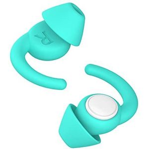 Afflatus Oordopjes voor Kinderen (Leeftijd 10+), Oordoppen voor Kleine Gehoorgangen, Comfortabele en Herbruikbaar, voor Ruisonderdrukking Gehoorbescherming en Snurken (maat S, paar*2) (Groen-Klein)