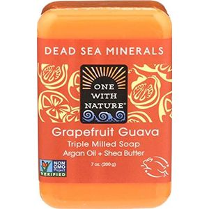 One With Nature Grapefruit Guava Dead Sea Mineral Soap, 7 oz Bar by One With Nature