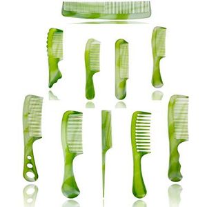 10 stuks haarkammen, kammenset, haarkammen voor dames en heren, grove, fijne verzorgingskam