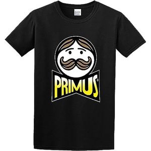 Man's Round Neck Primus Punk Logo Sports T-Shirt Black T-shirts & overhemden(3X-Large)