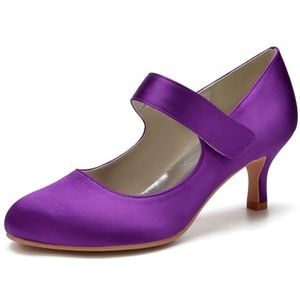 SYDZSW Dames Naaldhak Pumps Hoge Hakken Sexy Hakken Schoenen 35-43, Donker Paars, 43 EU