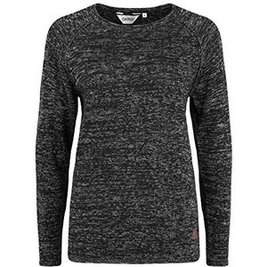 OXMO Daniela gebreide damestrui fijn gebreide trui met ronde hals