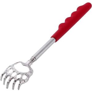 WLngtv 1Pc Rode Telescopische Massager Beer Klauw Terug Scratcher Rvs Metalen Scratcher Terug Telescopische Massager Handig Massage Gereedschap