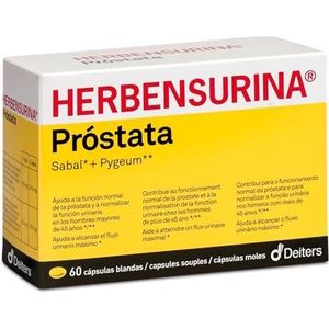DEITERS - Herbensurin prostaat, natuurlijke behandeling met sabal en pygeum, voor de verzorging van de prostaat en urinaire functie, 60 capsules