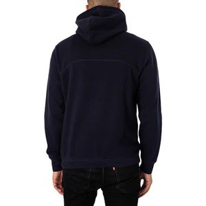 Napapijri Heren Badge 1/4 rits hoodie, Blauw, M