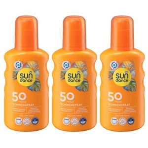 SUNDANCE Zonnespray SPF 50 HOOG, verpakking van 3 (3 x 200 ml), 600 ml