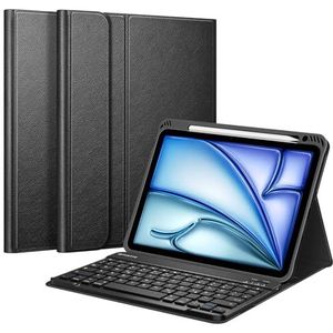 Zachte TPU -achterhoes met potloodhouder magnetisch verwijderbaar Bluetooth -toetsenbord, QWERTZ -lay -out, Galaxy 10,9 inch zwart