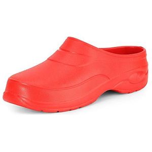 Ladeheid Dames en Heren Eva Klompen Tuin Schoenen KL037 (Rood, 37 EU)