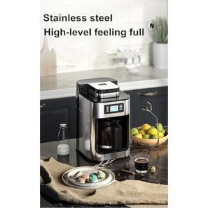 1000W 220V Koffiezetapparaat Machine Thuis Automatische LED-display Bean Grinder Verse Slijpen Amerikaanse Espresso Koffie Thee melk