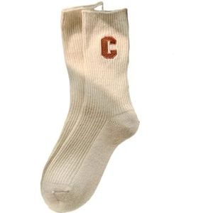 YIJIANUO Luxe Vrouwen Wollen Sokken Warm Winter Dikke Kasjmier Casual Japanse Mode Effen Kleur Comfortabele Thuis Sok Lange, Beige, One size