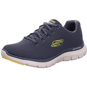 Skechers Flex Advantage 4.0 Sneaker voor heren, Houtskool Textiel Trim, 46 EU