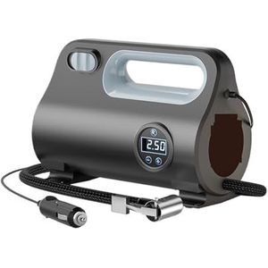 Bandenpomp, 12V Autobandenpomp, Luchtpomp, Draagbare Automatische Elektrische Compressor For Motorfietsen, Opblaasbaar Met LED-licht, Luchtpomp voor dubbel gebruik