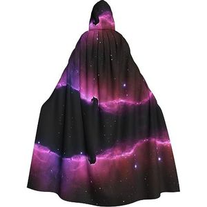 ZISHAK Dark Star Sky Vampiercape, uniseks, voor Halloween-liefhebbers, ongeëvenaarde feestkleding voor dames en heren