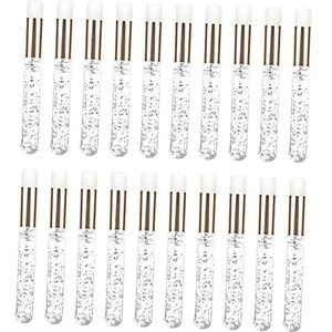 20 Stuks Wimper Shampoo Borstels Cosmetische Lash Cleaner Peel Off Remover Tool Zilver, Zilver Goud